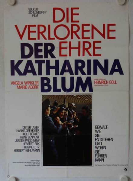 Katharina Blum original release german movie poster